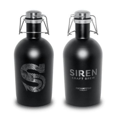 1 Litre Logo Lasered or Screen Printed Powder Coated Black Stainless Steel Swing Top Growler Pallet (480 Growlers) - CraftBeer Growlers Ltd - Growler, Stainless Steel Growler - Growlers - Draught Beer - Beer Dispenser Units - Kegs