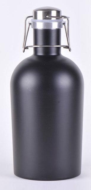 2 Litre Blank Powder Coated Black Stainless Steel Swing Top Growler Pallet (480 Growlers) - CraftBeer Growlers Ltd - Growler, Stainless Steel Growler - Growlers - Draught Beer - Beer Dispenser Units - Kegs