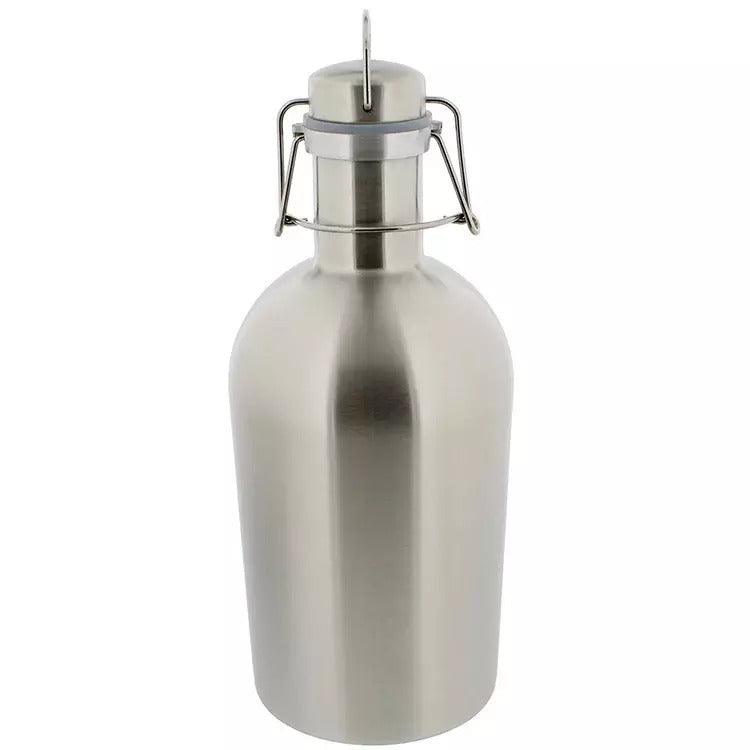 2 Litre Logo Screen Printed or Laser Etched Stainless Steel Swing Top Growler Pallet (480 Growlers) - CraftBeer Growlers Ltd - Growler, Stainless Steel Growler - Growlers - Draught Beer - Beer Dispenser Units - Kegs