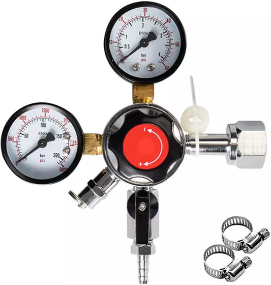 CO2 Gas Regulator - CraftBeer Growlers Ltd - Gas Regulator, Larger/Cider Use - Growlers - Draught Beer - Beer Dispenser Units - Kegs