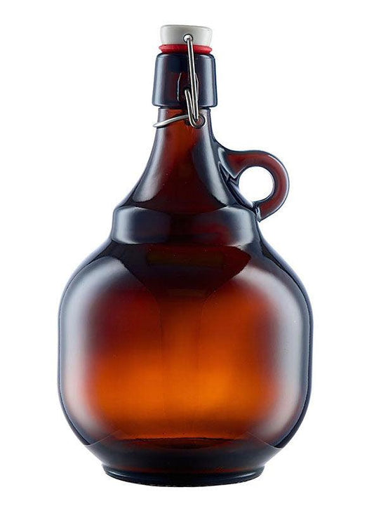 Palla Glass Blank Swingtop Amber 2 Litre Growler Pallet  (294 Growlers)(£9.35 Per Bottle) - CraftBeer Growlers Ltd - Growler - Growlers - Draught Beer - Beer Dispenser Units - Kegs