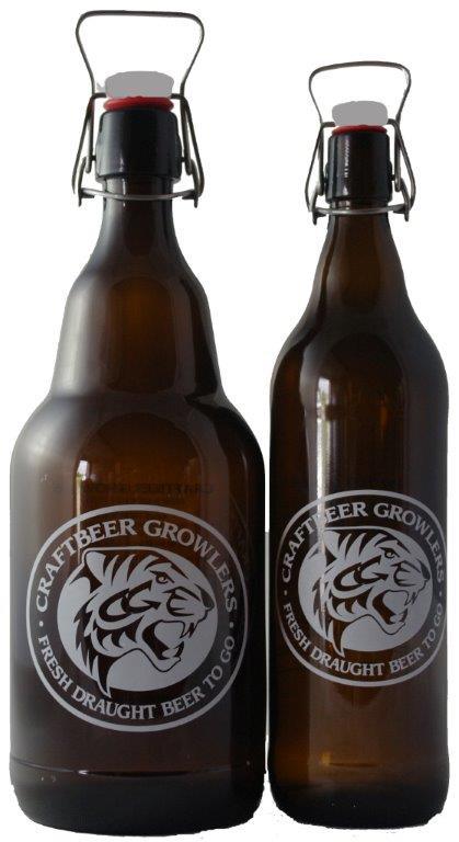 1 Litre Printed Glass Swingtop Growler Pallet (880 Growlers) - CraftBeer Growlers Ltd - Growler - Growlers - Draught Beer - Beer Dispenser Units - Kegs