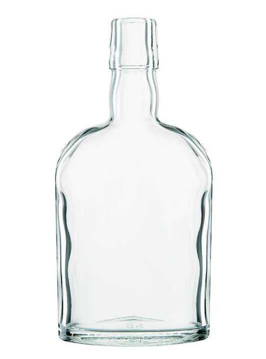 Flachmann 350ml Clear Swingtop - CraftBeer Growlers Ltd -  - Growlers - Draught Beer - Beer Dispenser Units - Kegs