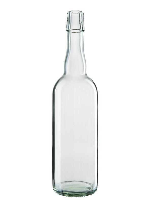 Kropfhals 750ml Clear Swingtop - CraftBeer Growlers Ltd -  - Growlers - Draught Beer - Beer Dispenser Units - Kegs