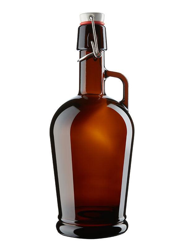 Classico Glass Blank Swingtop Amber 1 Litre Growler Pallet (560 Growlers) - CraftBeer Growlers Ltd - Growler - Growlers - Draught Beer - Beer Dispenser Units - Kegs