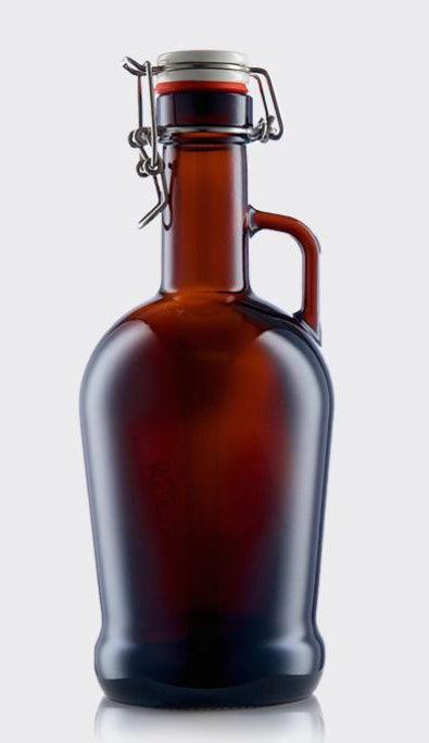 Eterna Glass Blank Swingtop Amber 2 Litre Growler Pallet (336 Growlers)(£10.80 Per Bottle) - CraftBeer Growlers Ltd - Growler - Growlers - Draught Beer - Beer Dispenser Units - Kegs